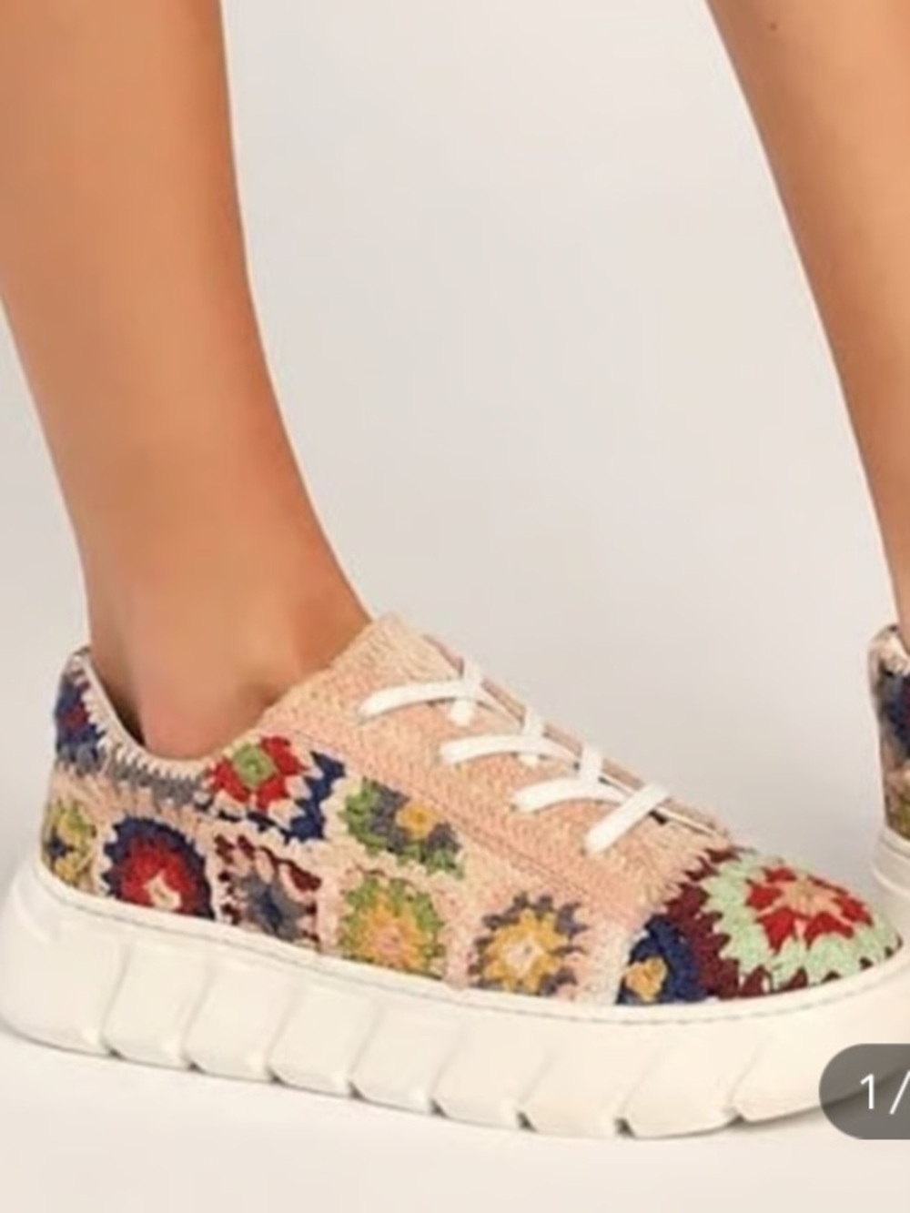 New free people catch me if you can crochet sneakers - Picture 2 of 7